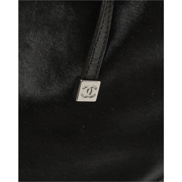 CHANEL Harako Ponyhair Black Quilted Tote Bag - Picture 7 of 11